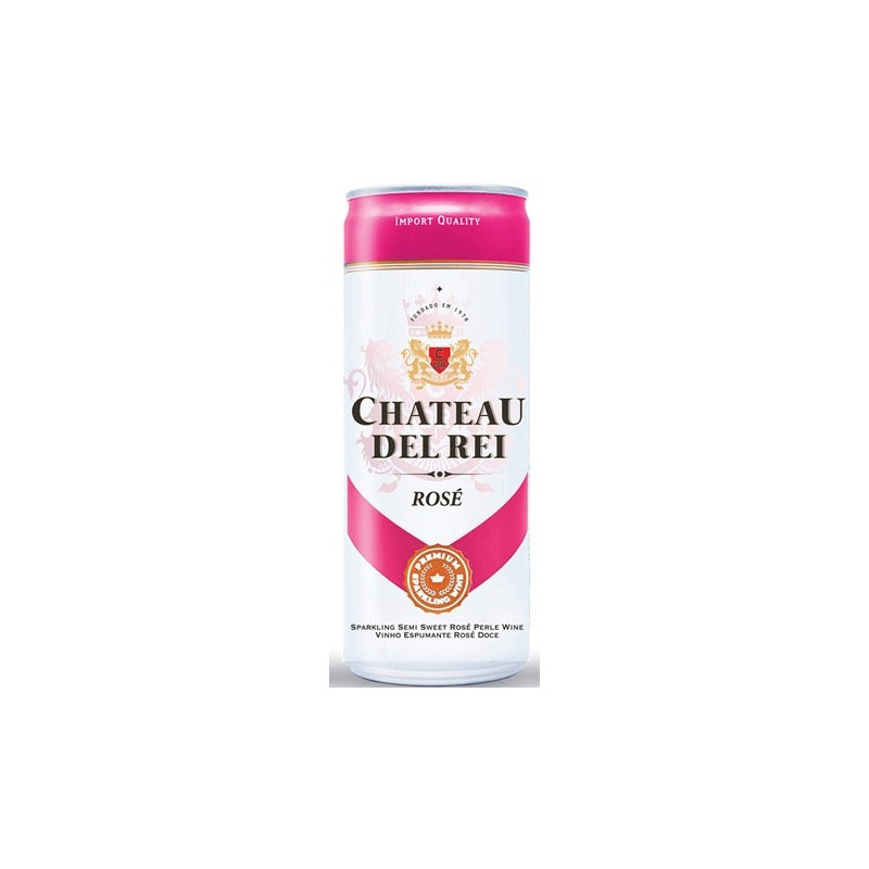 Chateau Del Rei Sparking Sweet Rose Wine Can 250ml