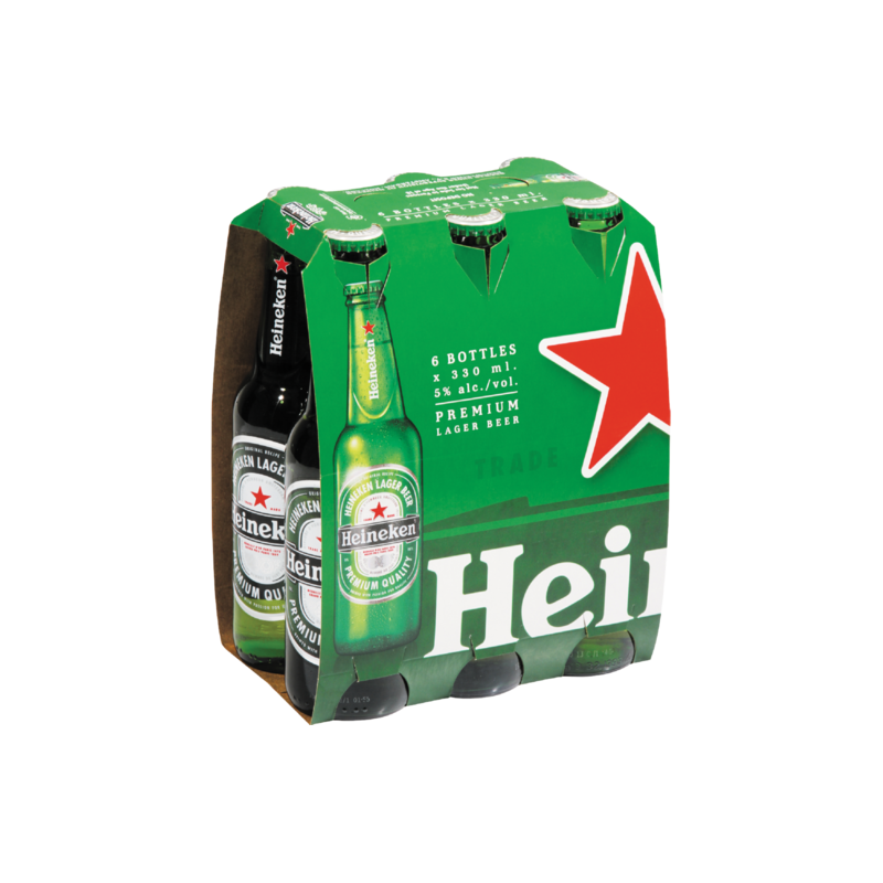 Heineken Lager Beer Nrb 330mlx6