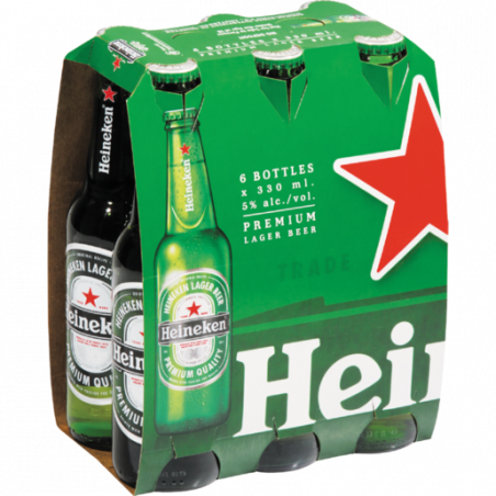 Heineken Lager Beer Nrb 330mlx6