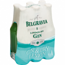 Belgravia Dry Gin & Dry Lemon 275mlx6