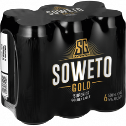 Soweto Gold Lager Can 500mlx6