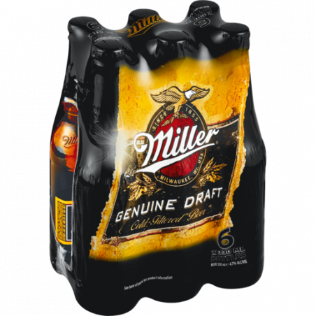 Miller Genuine Draft Beer 330mlx6