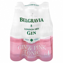 Belgravia Dry Gin & Pink Tonic 275mlx6
